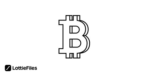 bitcoin  outline icon animation animation  praneeth lottiefiles