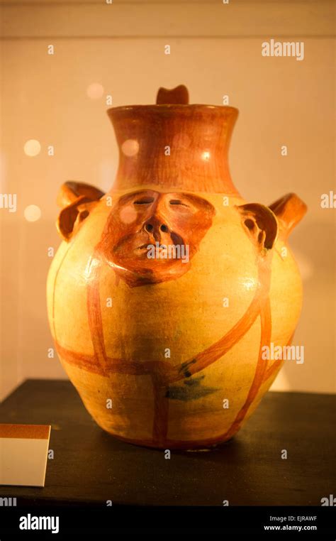 Amerindian pottery on diplay in the Museum inside Fort Zeelandia, built ...