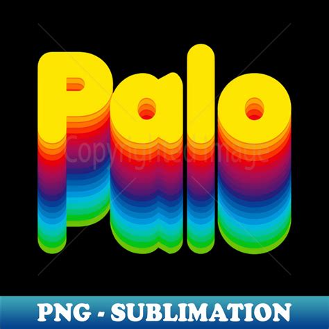 Rainbow Layers Palo Name Label Png Transparent Sublimation Inspire