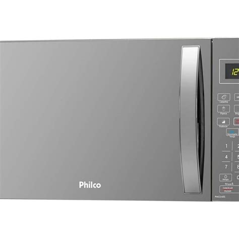 Micro Ondas Philco Espelhado Pmo Es Litros Prata W Vinisound