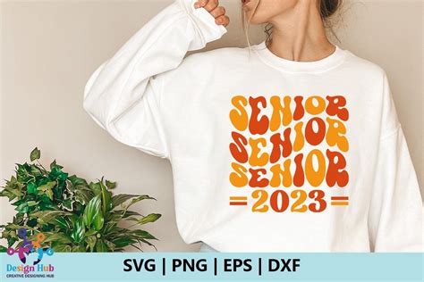 Senior 2023 Retro Svg Graphic By Designhub103 · Creative Fabrica