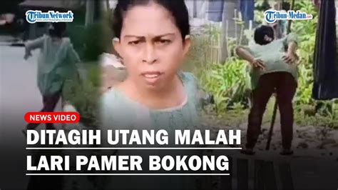 Viral Aksi Emak Emak Saat Ditagih Utang Bukan Bayar Malah Lari Sambil