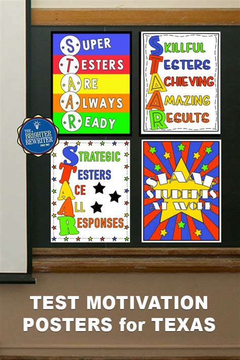 Texas State Testing Motivation Classroom Posters