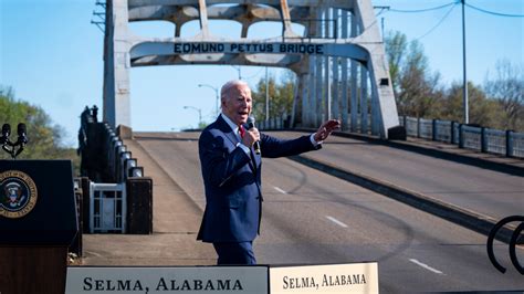 Biden In Selma Says Voting Rights Are Still Under Assault The New