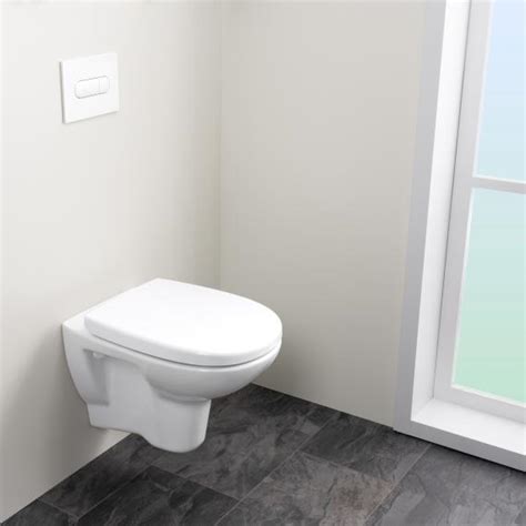 Evineo Ineo Wall Mounted Washdown Toilet Set Rimless With