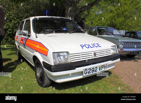 1990s Rover Metro In British Police Panda Car Livery At A Classic