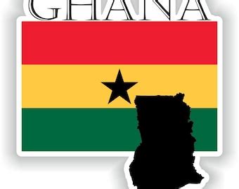 Ghana Round Flag Svg Ghanaian Circular Banner National Circle Button