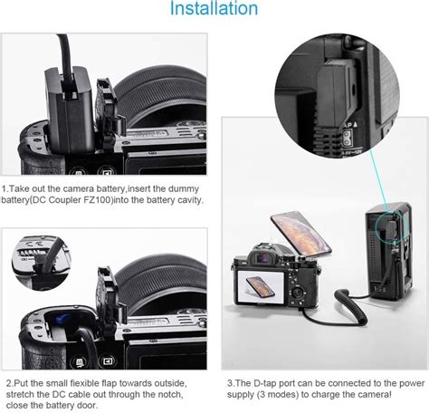 Refutuna Full Decoded D Tap Charger Male To Np Fz Fixed Voltage