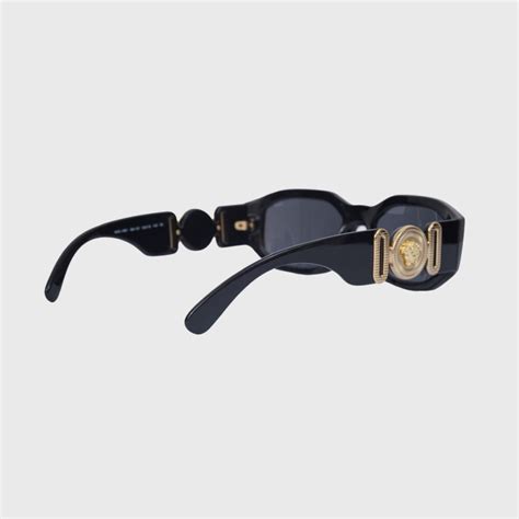 Versace Medusa Biggie Sunglasses Nylon Fibre Black Ghw Perrine Porter