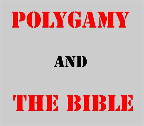 Polygamy In The Bible