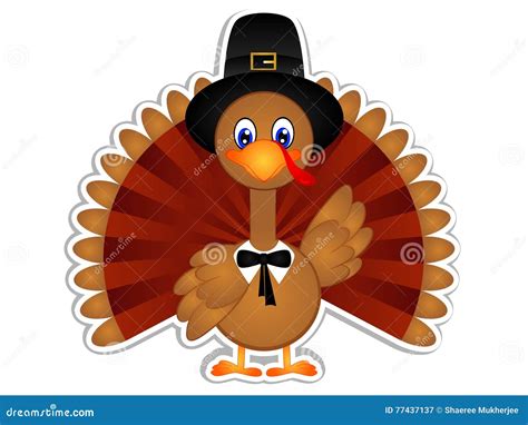 Cartoon Turkey Clipart stock image. Illustration of cooking - 77437137