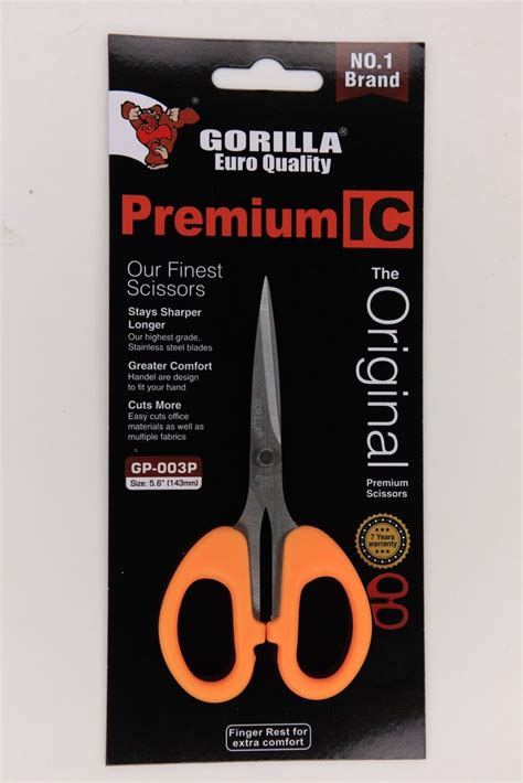 Plastic GORILLA PREMIUM SCISSORS GP 003P Size 5 6 Model Name Number