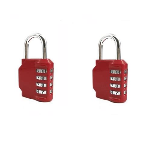 CADENAS red Serrure de sécurité pour valise de voyage 2 pièces