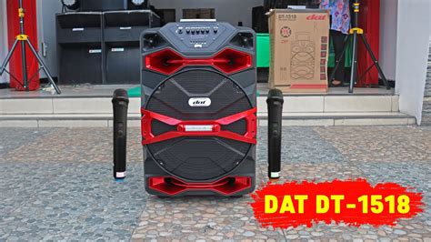 READY LAGI Speaker DAT DT 1518 15inc 2 Mic Wireless YouTube