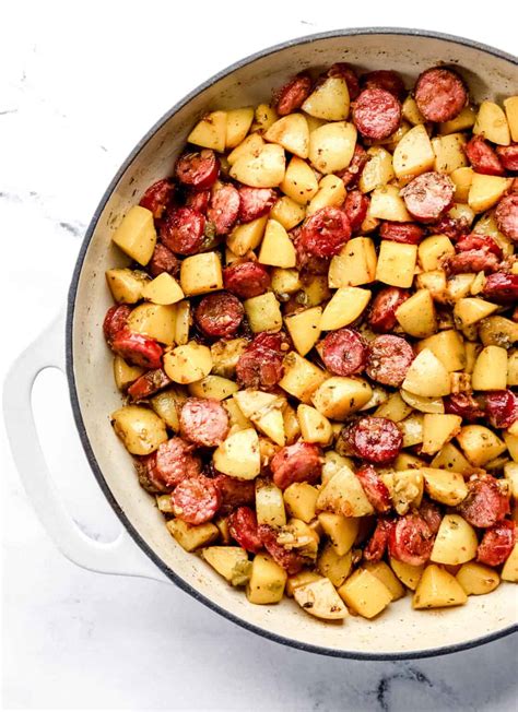 Easy Skillet Sausage And Potatoes Recipe