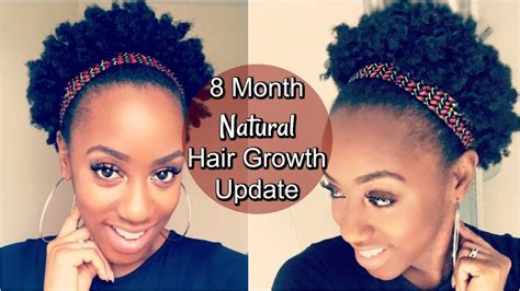 8 Month Natural Hair Growth Update 4c Natural Hair Youtube