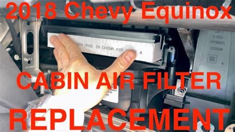 Chevy Equinox Cabin Air Filter Location