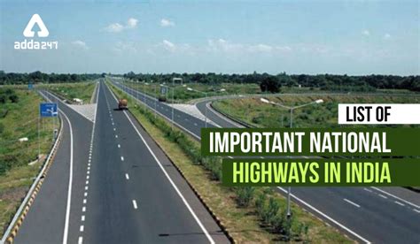 List of National Highways in India with Updated Names 2022