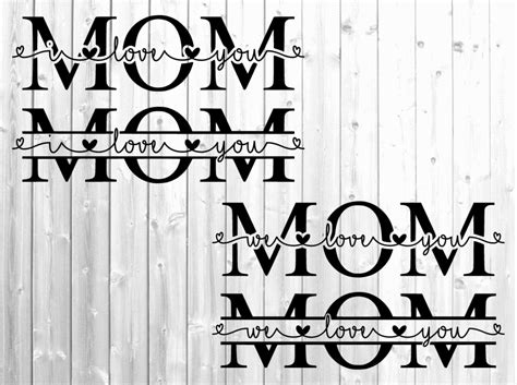 Mom Monogram Svg Mothers Day Svg Graphic By Emilyyscreations · Creative Fabrica