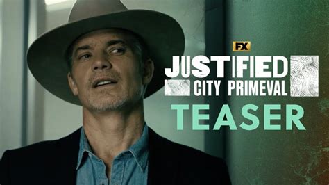 Fxs Justified City Primeval Teaser Just Doing My Job Disney