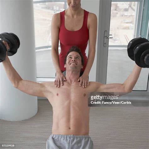 Spotting Weight Training Photos And Premium High Res Pictures Getty Images