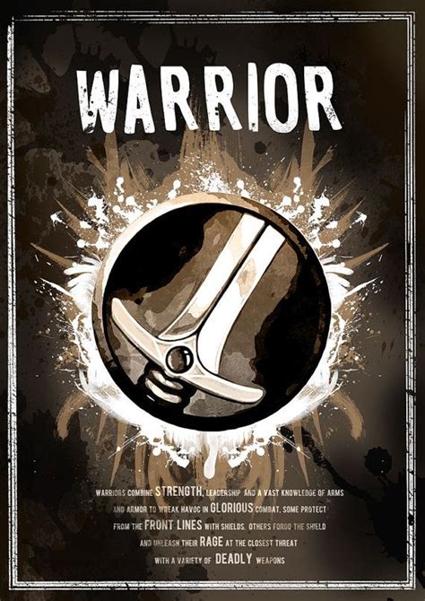 World Of Warcraft Warrior Class Symbol Printposter World Of Warcraft World Of Warcraft Game