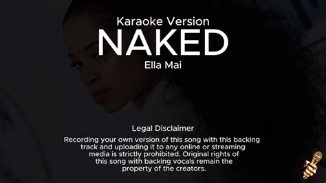 Elle Mai Naked Karaoke Version Youtube