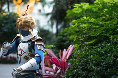 Sheikah Armor Link From Legend Of Zelda Breath Of The Wild Cosplay