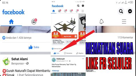 Cara Menghilangkan Suara Like Facebook Terbaru 2020 YouTube