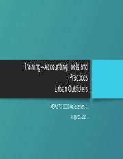 TrainingAccounting Tools And Practices MBA FPX 5010 Pptx Training