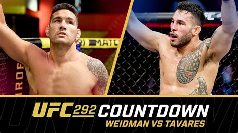 UFC 292 Countdown Chris Weidman Vs Brad Tavares Fighters Only