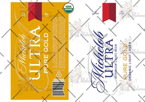 Michelob Ultra Pure Gold Inspired Digital File – Oklahoma Gypsy Designs