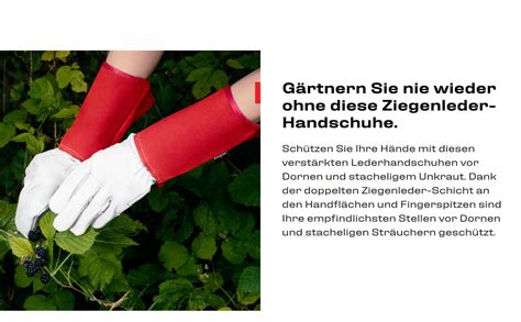 Nocry Dornensichere Und Stichfeste Gartenhandschuhe Aus Leder Mit Extra