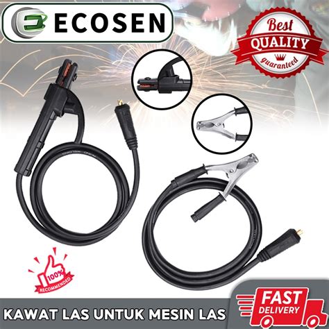 Jual ECOSEN Kabel Las Set 10 Meter Welding Cable Set Tang Las Kabel Las