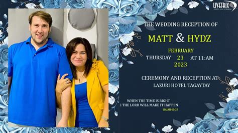 Matt Hydz The Wedding Reception Live February 23 2023 At Lazuri