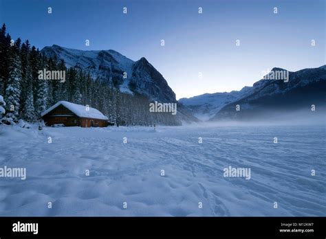 Lake Louise in winter Stock Photo - Alamy