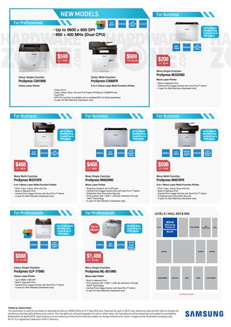 Samsung Printers Pg Brochures From Comex Singapore On Tech