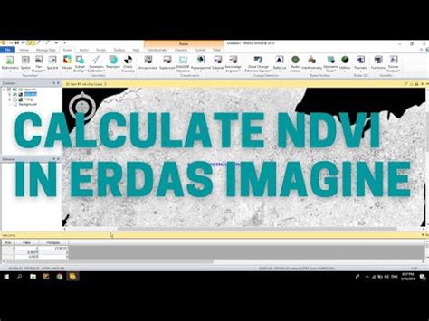 How To Calculate NDVI Using ERDAS Imagine YouTube