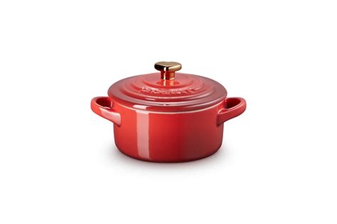 Le Creuset Mini Cocotte Kirschrot Mit Herzknopf