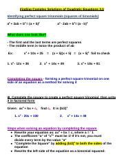 Find Complex Solutions Of Quadratic Equations Docx Finding