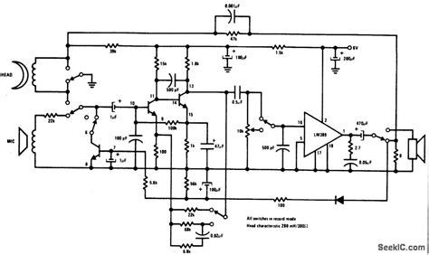 Taperecorder Electricalequipmentcircuit Circuit Diagram