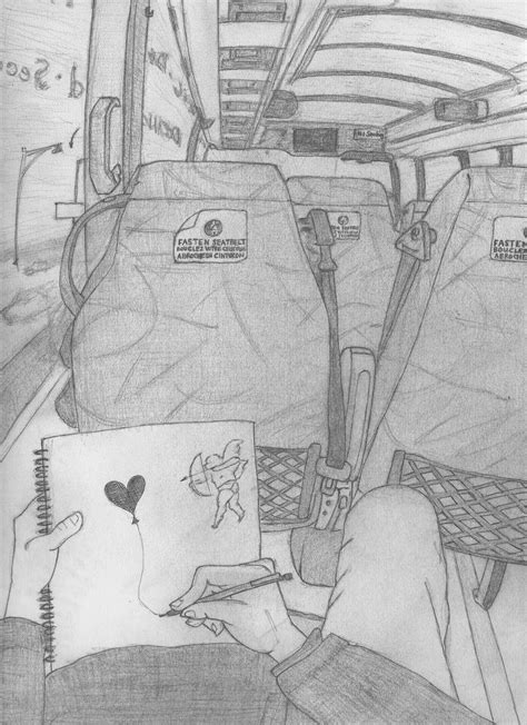 Bus View Pencil On Paper 71x97 Rart