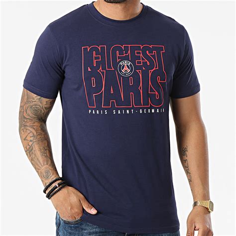 PSG Tee Shirt Ici C Est Paris P13965C Bleu Marine