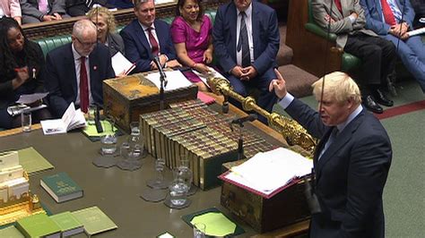 Boris Johnson Swears In Commons As He Calls For 15 October Election