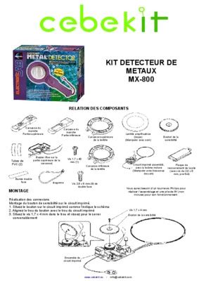 Schema Detecteur Metaux Pdf Notice Manuel D Utilisation