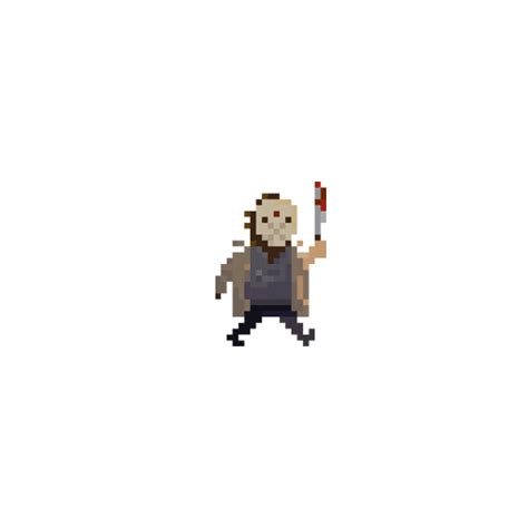 Pixel Art Jason Voorhees Friday The Th Meme Gifdb