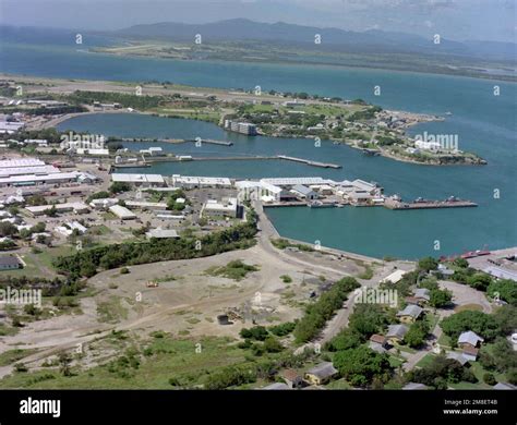 An Aerial View Of A Portion Of The Naval Station Exact Date Shot