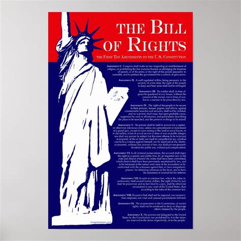 The Bill Of Rights Poster Zazzle