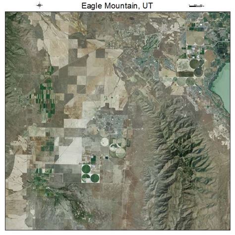 Aerial Photography Map Of Eagle Mountain Ut Utah