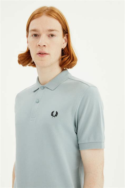 M6000 Silver Blue Black The Fred Perry Shirt Men S Short And Long Sleeve Polo Shirts